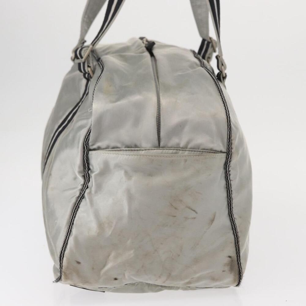 CHANEL Sports Line Boston Bag Nylon Silver CC Auth BA7758 - Picture 5 of 16
